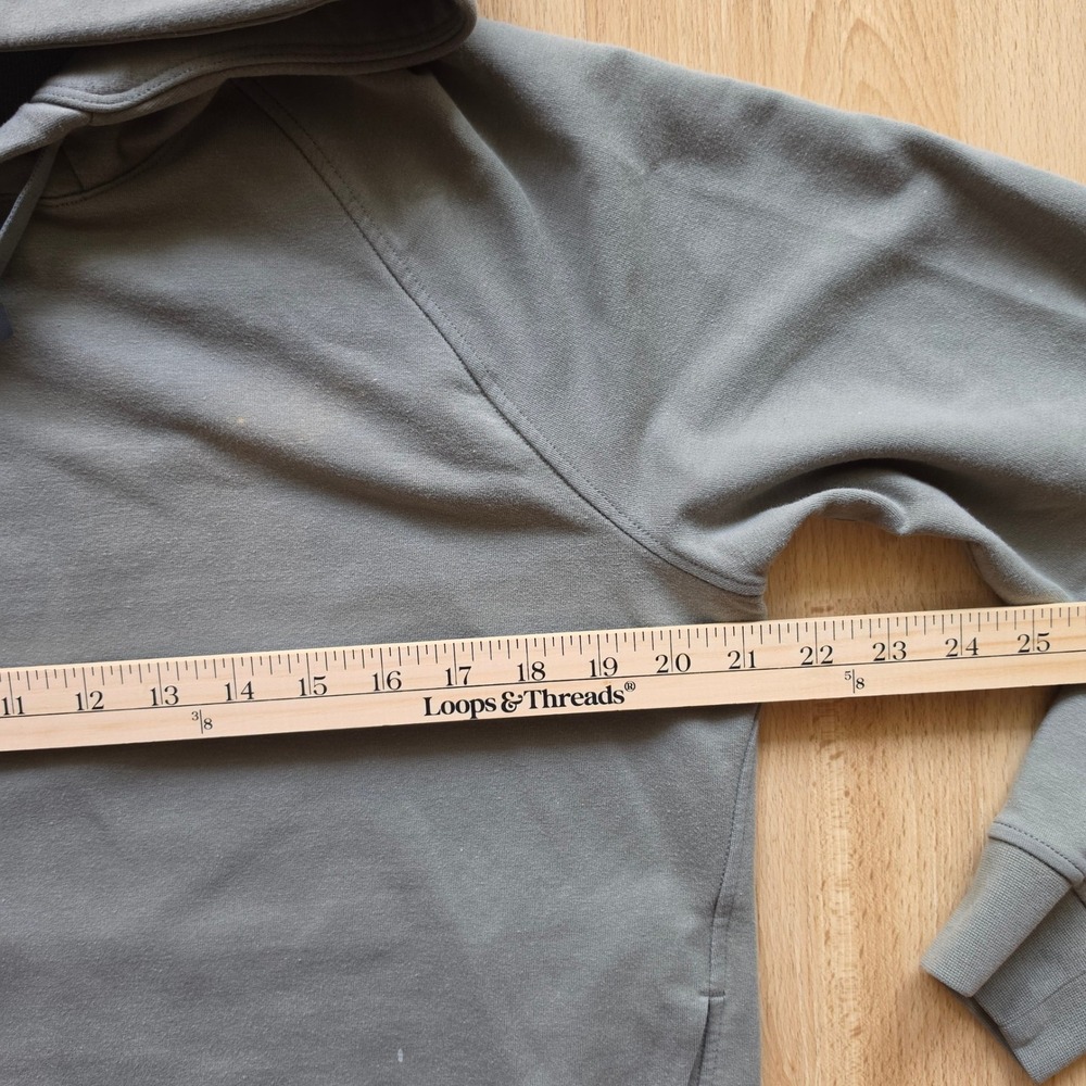 Lululemon City Sweat Pullover Hoodie Mens Medium Sage Green Stretch - Picture 4 of 14